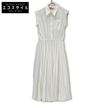 N゜21 ヌメロ ヴェントゥーノ 24A-H031-0157 ホワイト キャップ シャツドレス ワンピース