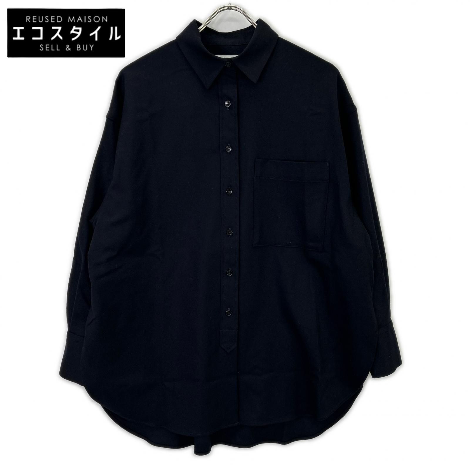 SACRA サクラ 125610071 ネイビー SUPER FUNE FLANNEL SHIRT トップス