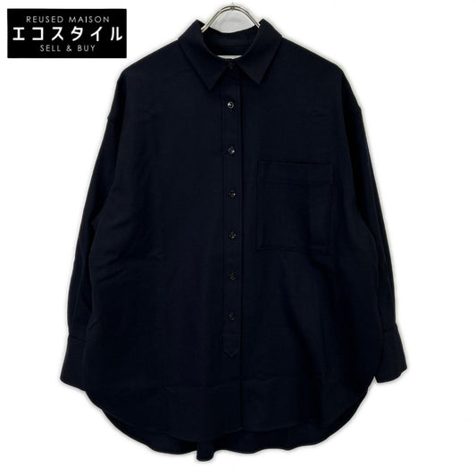 SACRA サクラ 125610071 ネイビー SUPER FUNE FLANNEL SHIRT トップス