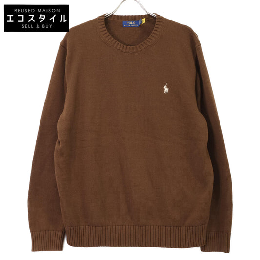 POLO RALPH LAUREN ポロ ラルフローレン 【美品/国内正規/25年製】710884460028 ロゴ刺繍 ニットセーター トップス XL