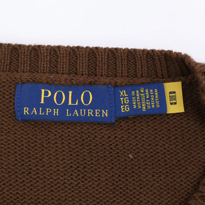 POLO RALPH LAUREN Polo Ralph Lauren [Excellent Condition/Domestic Authentic/2025 Model] 710884460028 Logo Embroidered Knit Sweater Tops XL