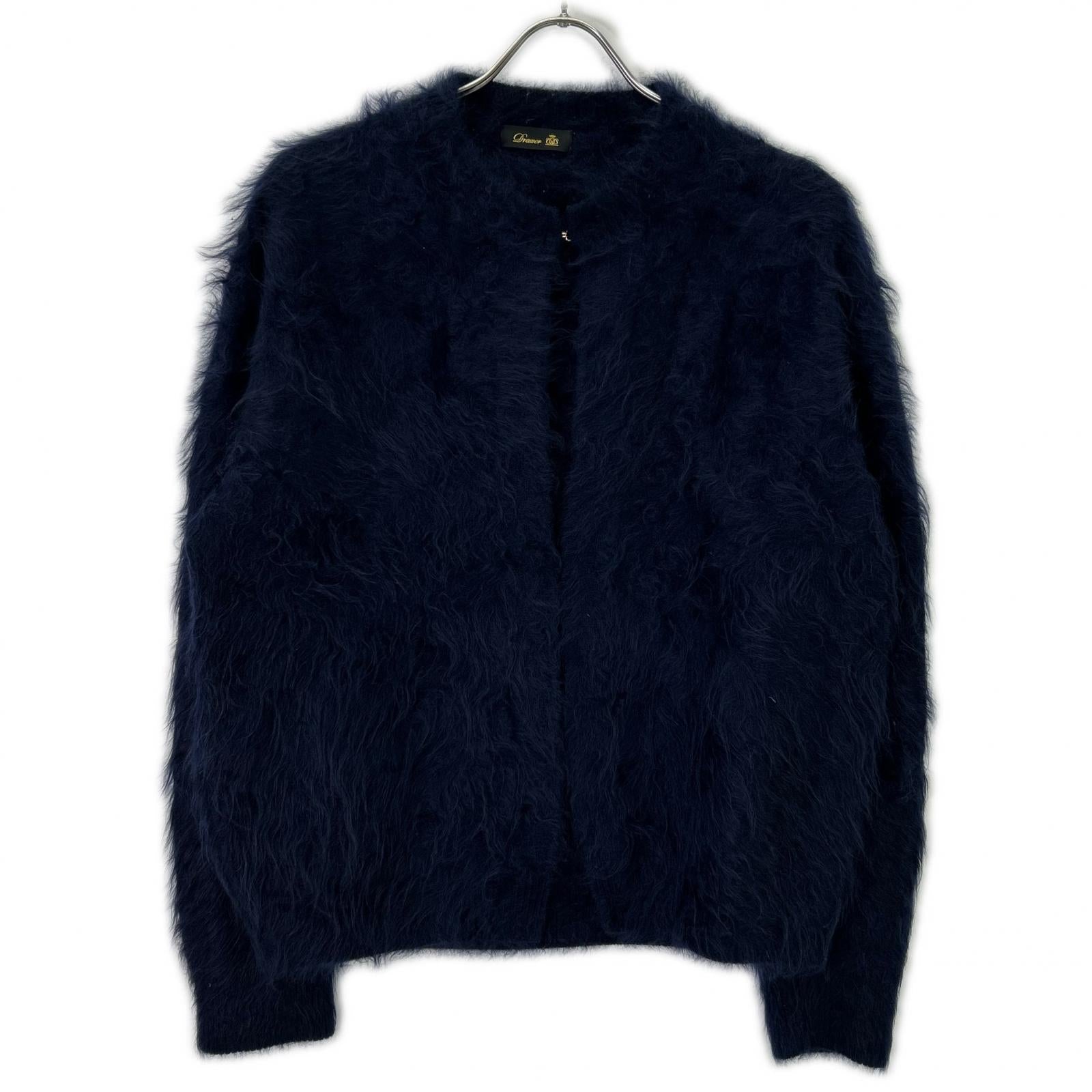 DRAWER ドゥロワー 24AW カシミヤファー FALL1 クルーネックニット カーディガン トップス