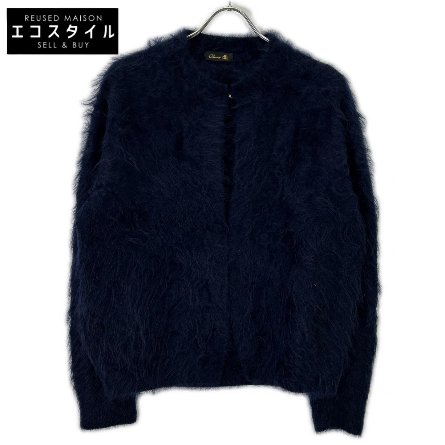 DRAWER ドゥロワー 24AW カシミヤファー FALL1 クルーネックニット カーディガン トップス
