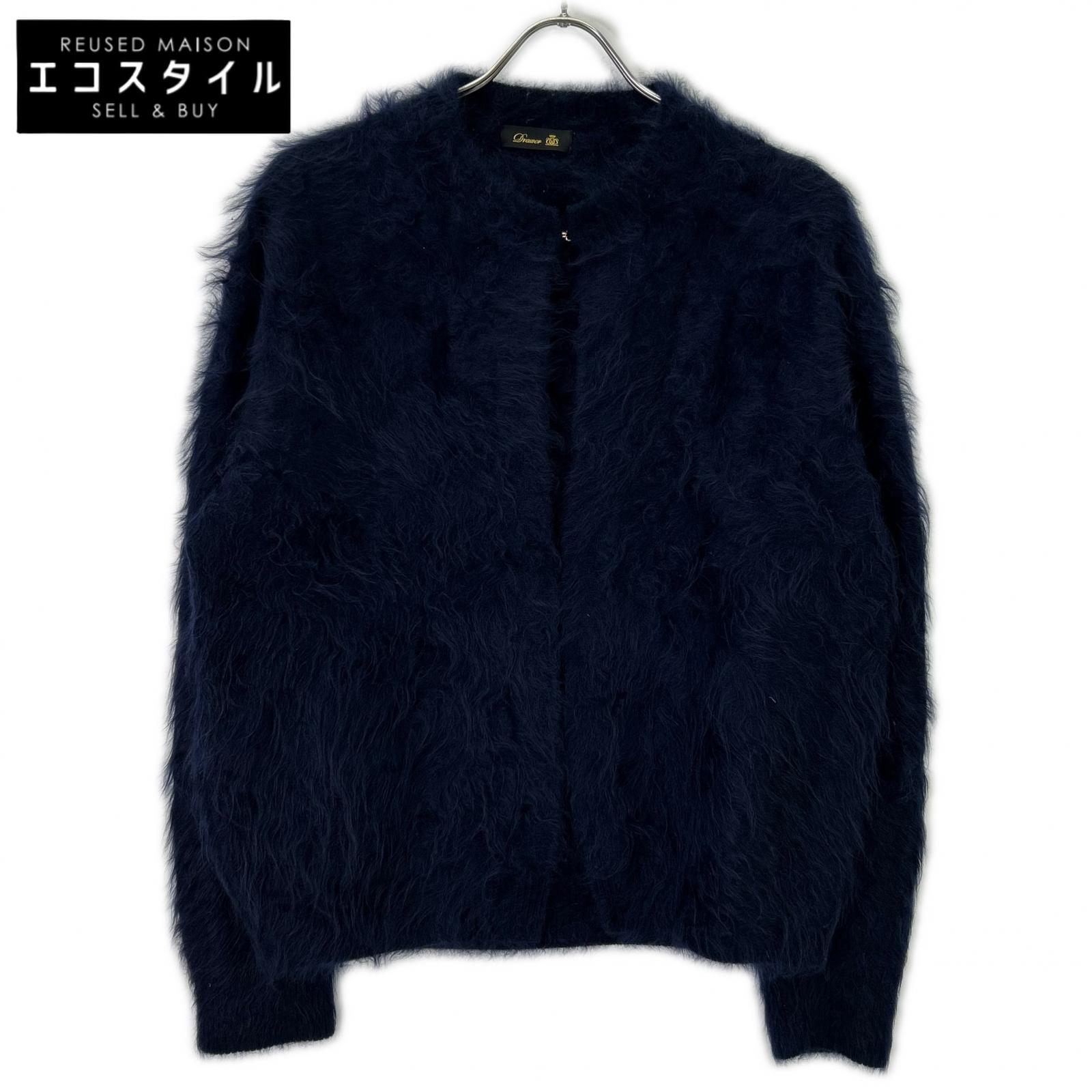 DRAWER ドゥロワー 24AW カシミヤファー FALL1 クルーネックニット カーディガン トップス