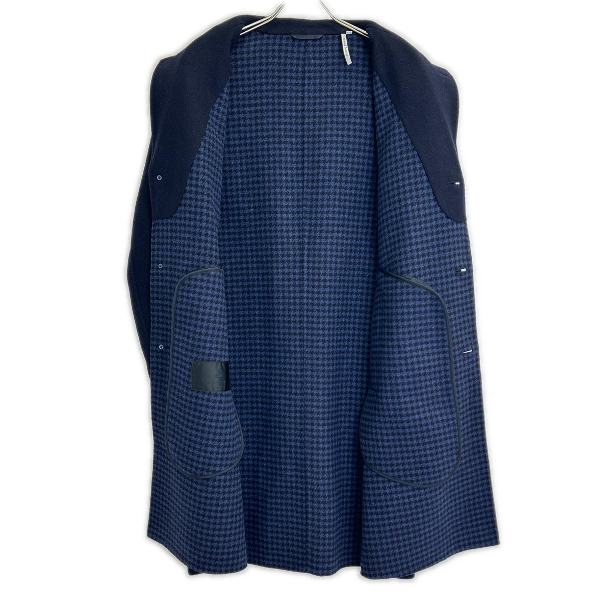 LANVIN COLLECTION ランバンコレクション 238451 CT404 ネイビー リバーチェスターフィールドコート コート