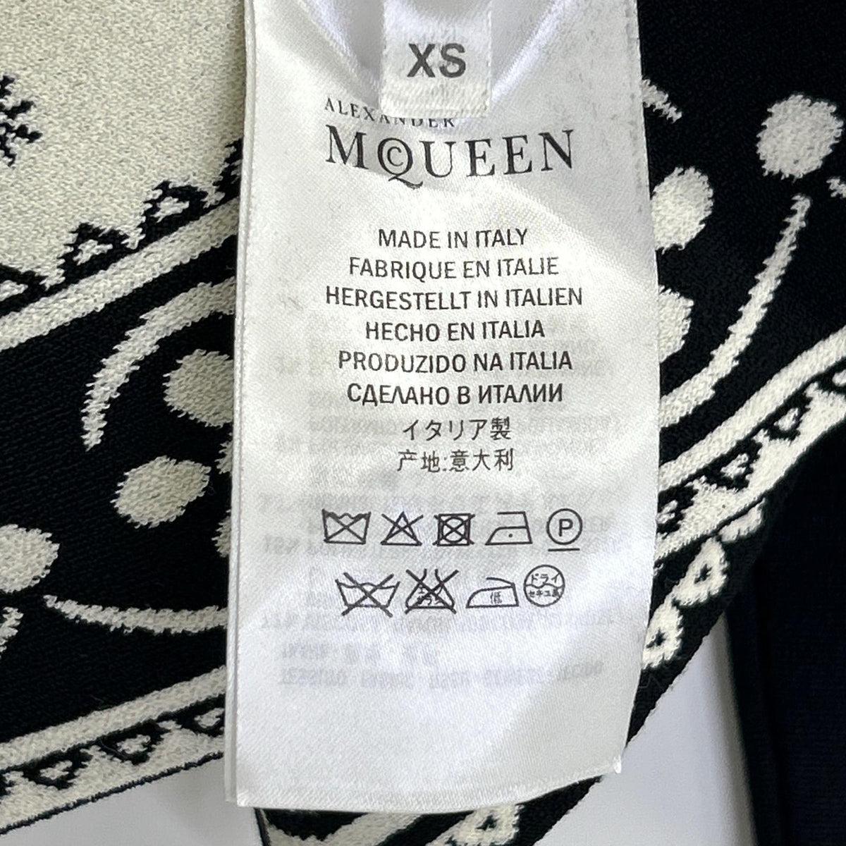 ALEXANDER McQUEEN アレキサンダーマックイーン 461072 ブラック フラワー エンブロイダリー ニットカーカーディガン トップス