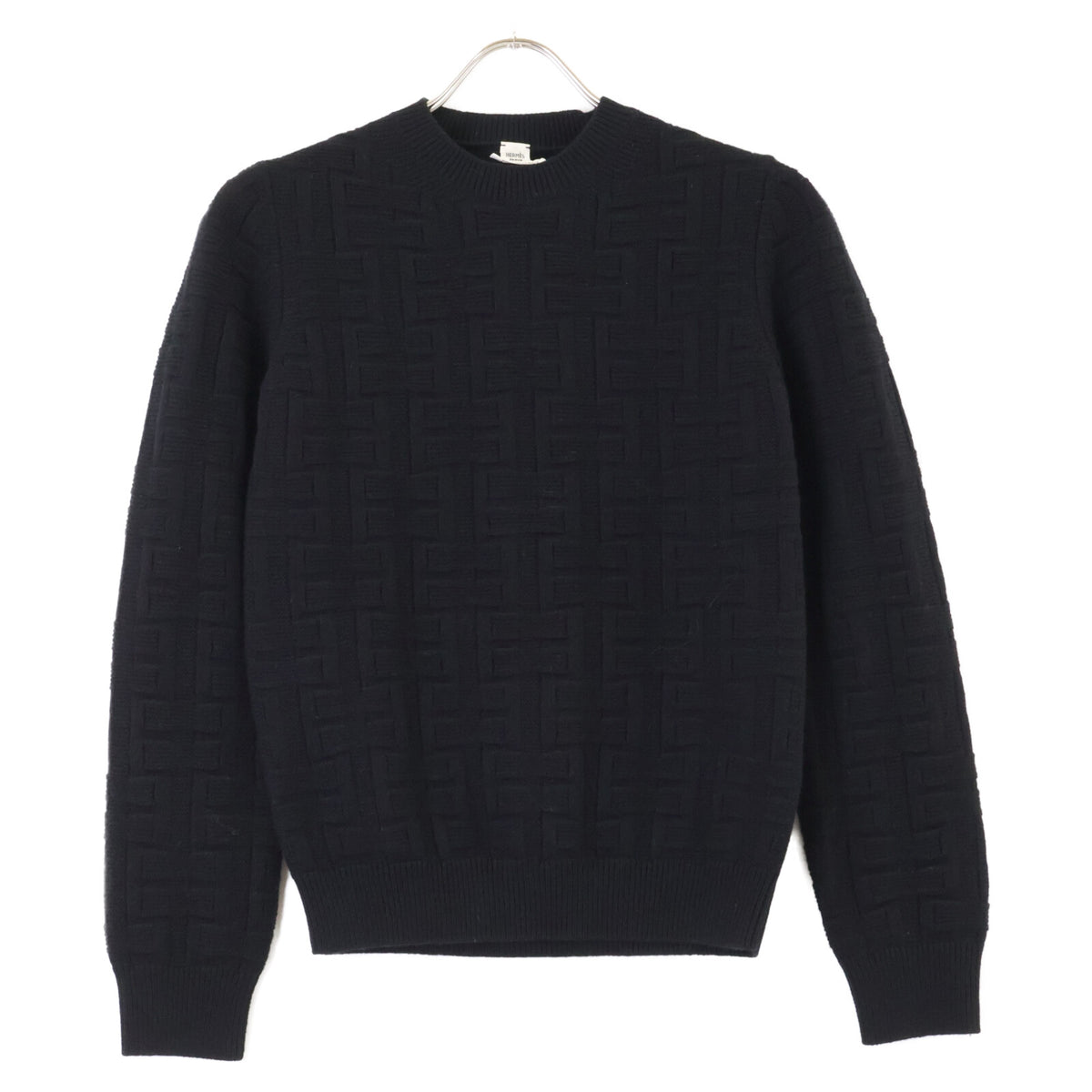 HERMES 爱马仕 2H2630DA 黑色 羊毛 休闲服饰Voyage针织上衣