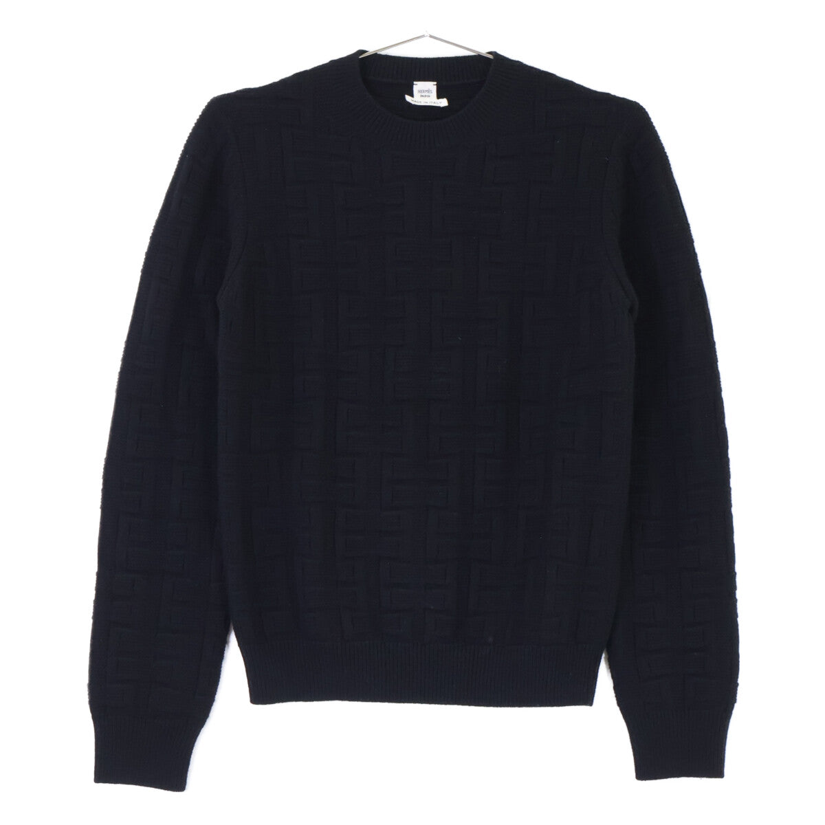 HERMES 爱马仕 2H2630DA 黑色 羊毛 休闲服饰Voyage针织上衣