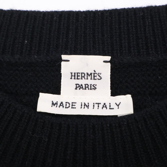 HERMES 爱马仕 2H2630DA 黑色 羊毛 休闲服饰Voyage针织上衣