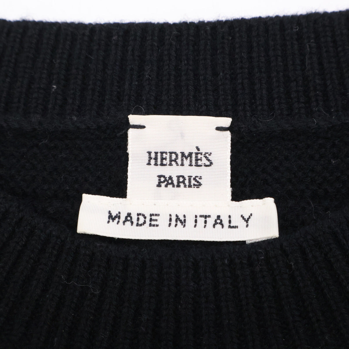 HERMES 爱马仕 2H2630DA 黑色 羊毛 休闲服饰Voyage针织上衣