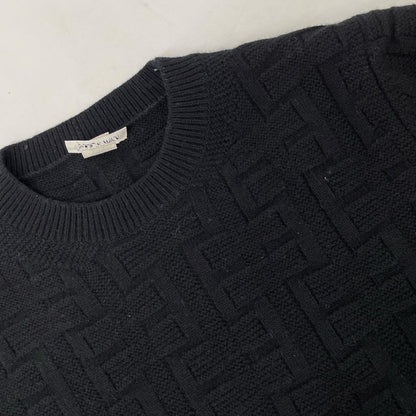 HERMES エルメス 2H2630DA ブラック ウール ラウンジウェアヴォヤージュ ニット トップス