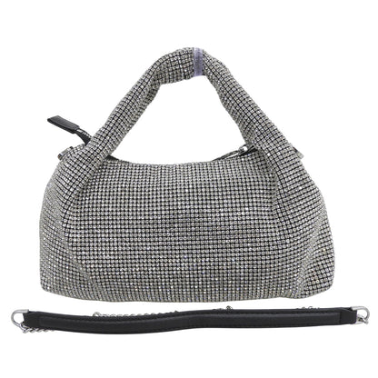STACCATO スタッカート 美品 スパークリング マルチバッグ 2WAY ハンドバッグ ショルダーバッグ レディース シルバー系 ハンドバッグ
