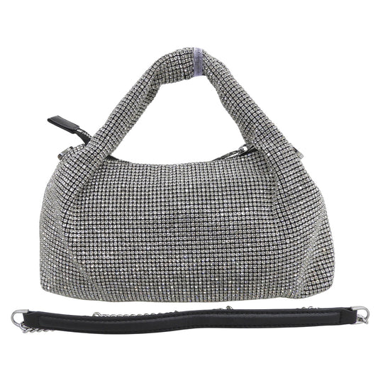 STACCATO スタッカート 美品 スパークリング マルチバッグ 2WAY ハンドバッグ ショルダーバッグ レディース シルバー系 ハンドバッグ