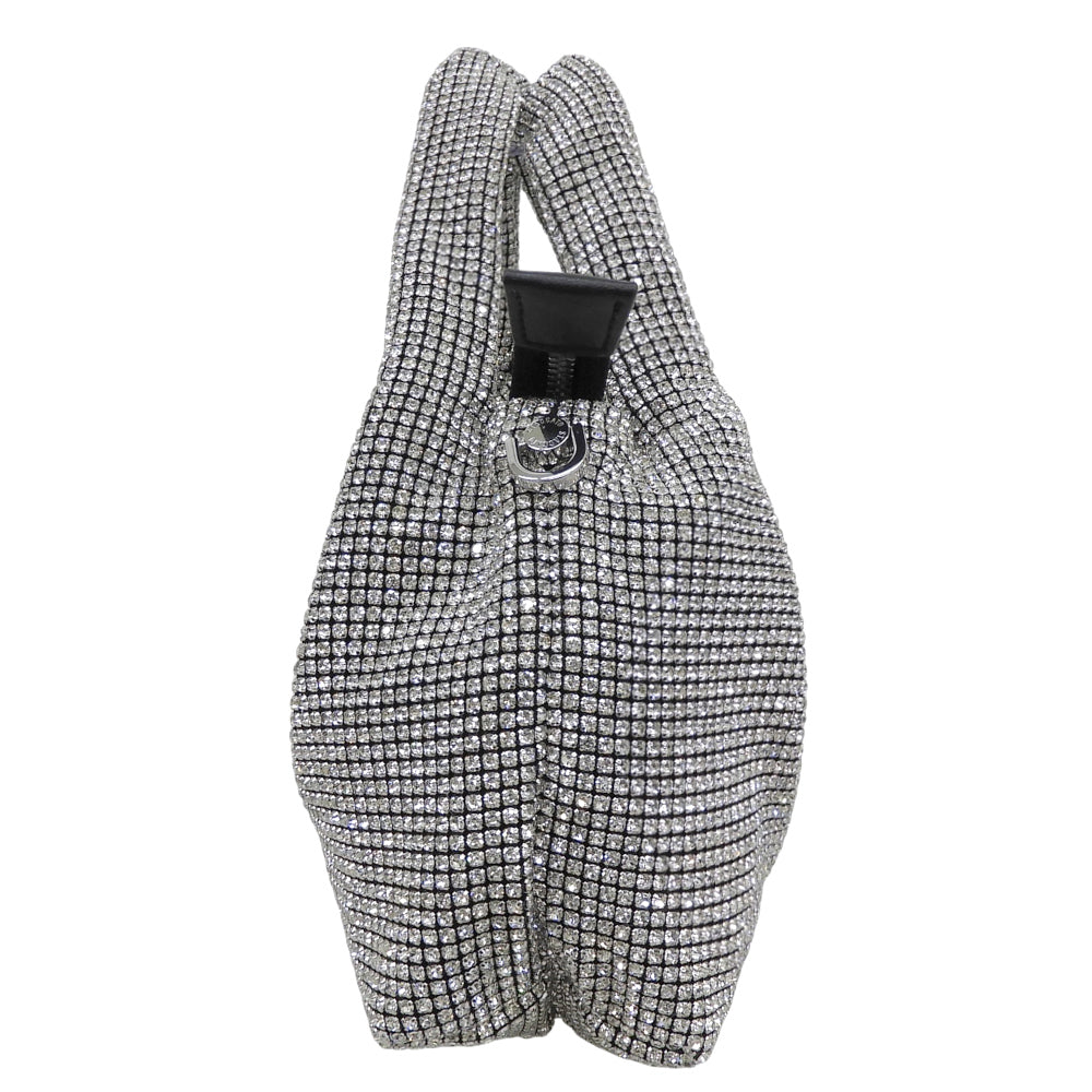 STACCATO スタッカート 美品 スパークリング マルチバッグ 2WAY ハンドバッグ ショルダーバッグ レディース シルバー系 ハンドバッグ
