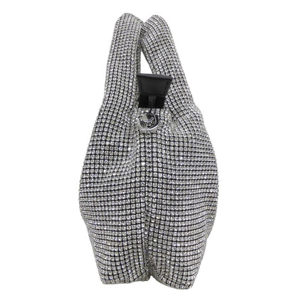 STACCATO スタッカート 美品 スパークリング マルチバッグ 2WAY ハンドバッグ ショルダーバッグ レディース シルバー系 ハンドバッグ