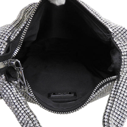 STACCATO スタッカート 美品 スパークリング マルチバッグ 2WAY ハンドバッグ ショルダーバッグ レディース シルバー系 ハンドバッグ