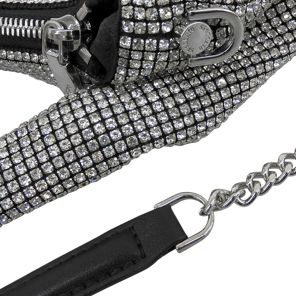 STACCATO スタッカート 美品 スパークリング マルチバッグ 2WAY ハンドバッグ ショルダーバッグ レディース シルバー系 ハンドバッグ
