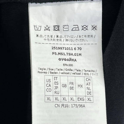 S MaxMara エスマックスマーラ 2519971011 25SS ブラック THE Cube ロゴ プリントTシャツ トップス
