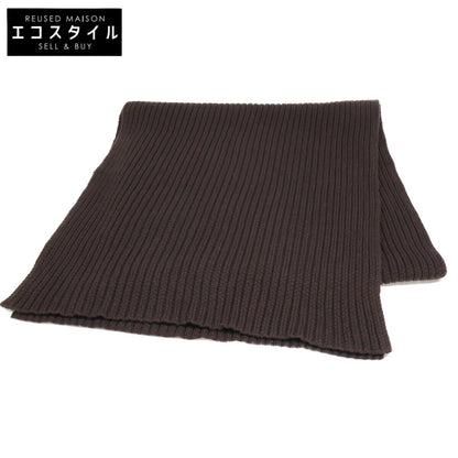 Le verseaunoir ルヴェルソーノアール 【美品】リブニット ヴァージンウール マフラー