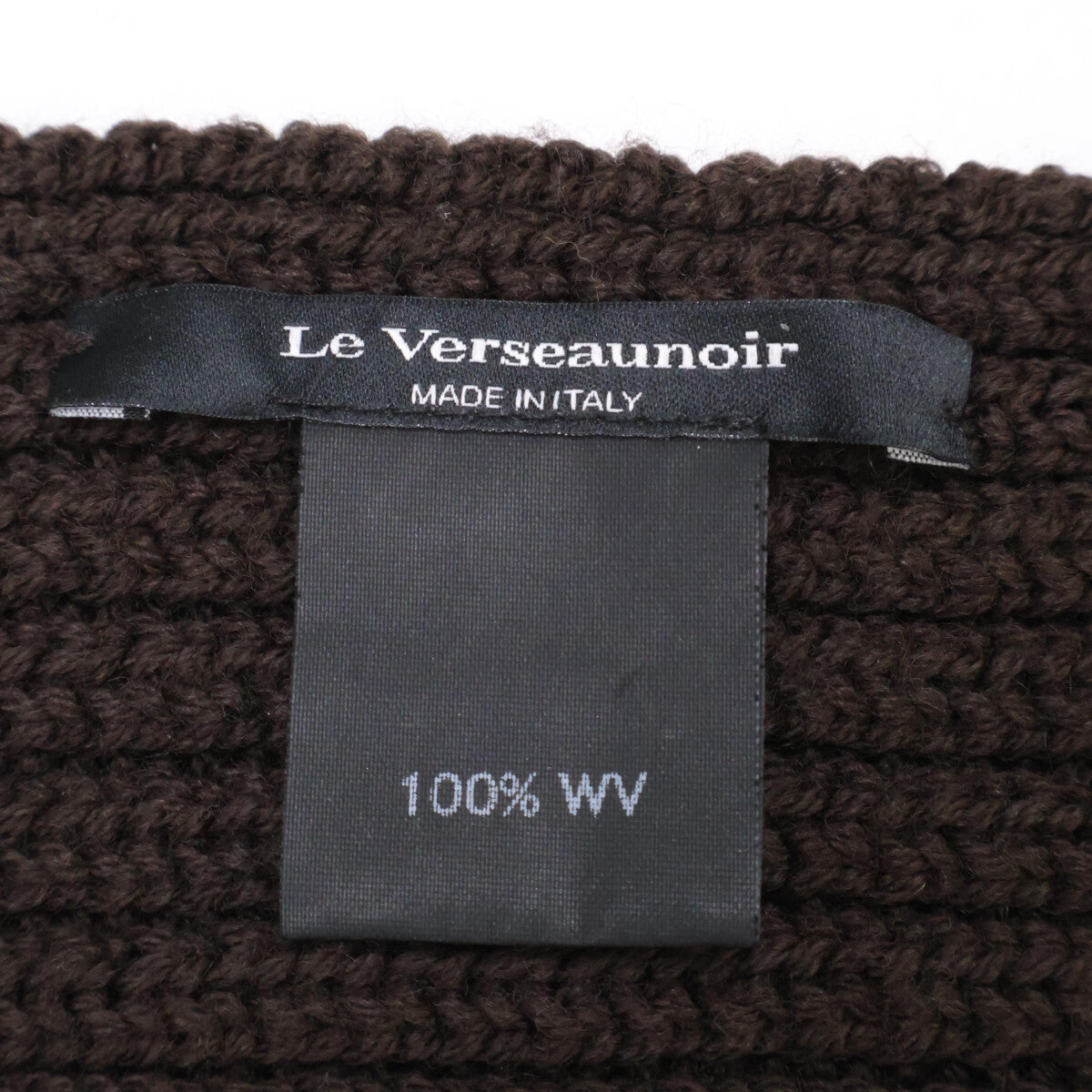 Le verseaunoir ルヴェルソーノアール 【美品】リブニット ヴァージンウール マフラー