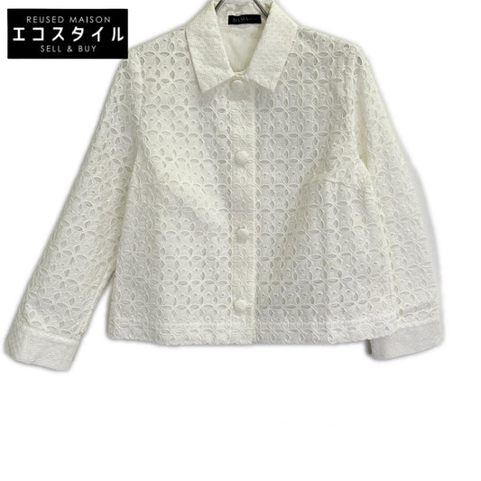 DAMAcollection ダーマコレクション 12961-06930 ホワイト カットワーク レース ジャケット ジャケット