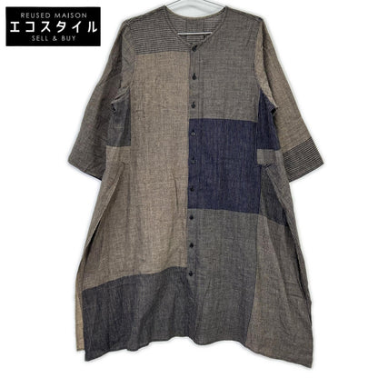 Babaghuri ババグーリ J0552FB852 25SS インド製 カディブロックチェック ワンピース ワンピース