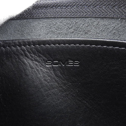 SOMES ソメス 新品同様 ジェラード クラッチバッグ レザー セカンドバッグ レディース ブラック GE-05 セカンドバッグ クラッチバッグ