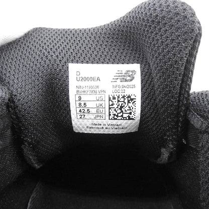 NEW BALANCE Beautiful Condition BLACK SILVER ABZORB Shoes Men's Black 27cm U2000EA Shoes