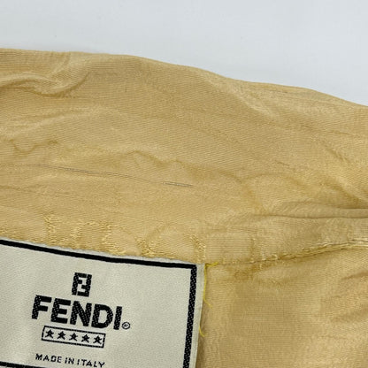 FENDI フェンディ ベージュ シルク ボタンレス テーラードジャケット ジャケット