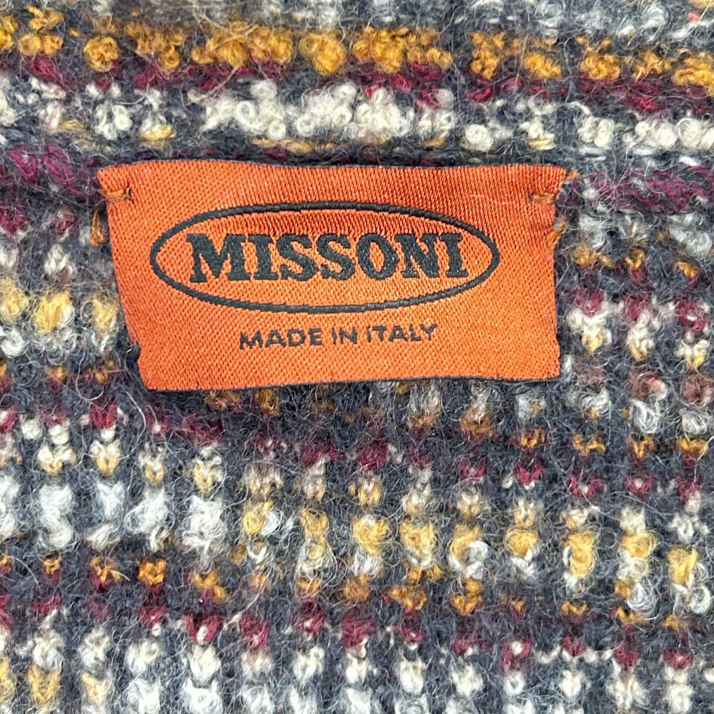 MISSONI 米索尼 棕色系 多色 羊毛马海毛混纺 带毛领 无领 针织外套 大衣
