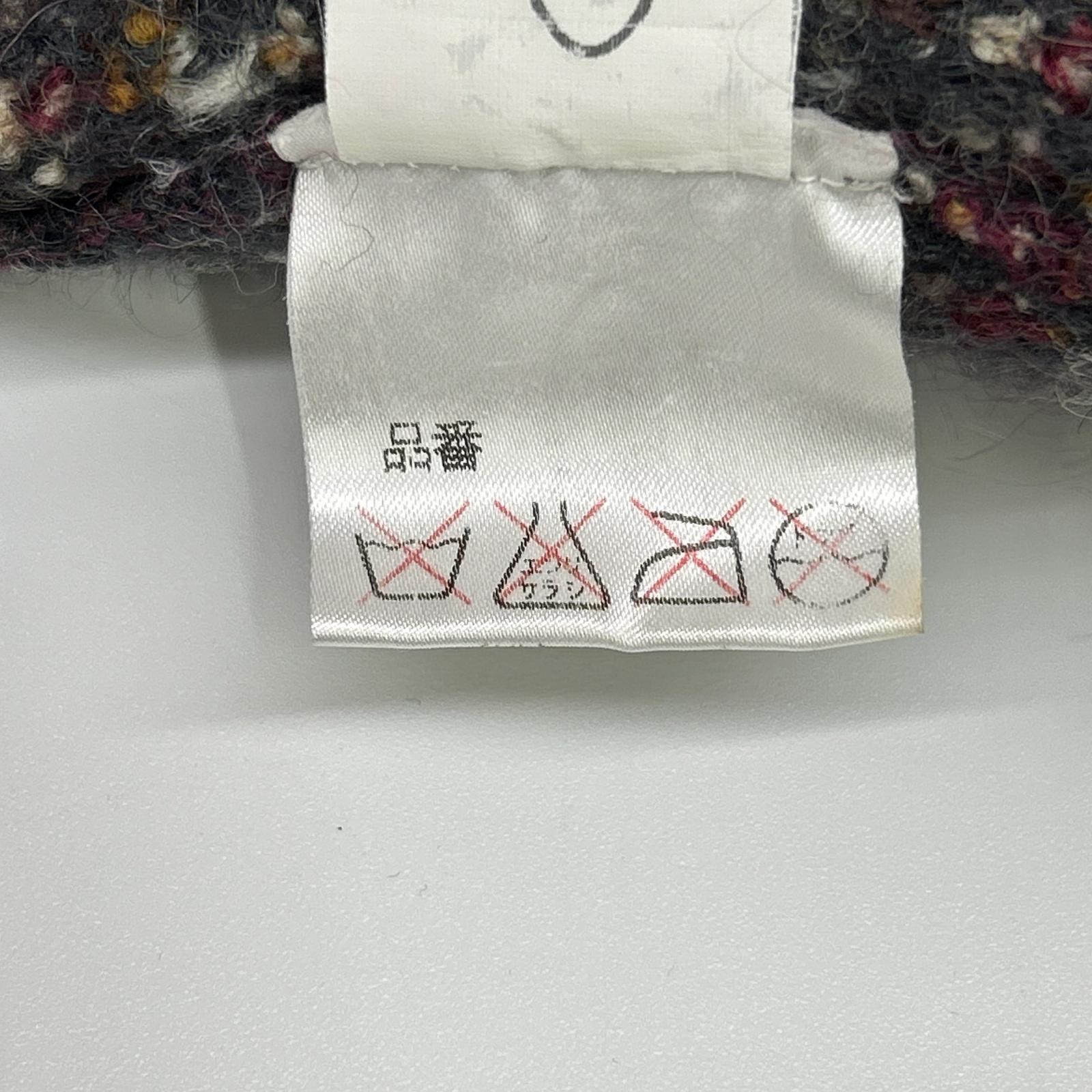 MISSONI 米索尼 棕色系 多色 羊毛马海毛混纺 带毛领 无领 针织外套 大衣
