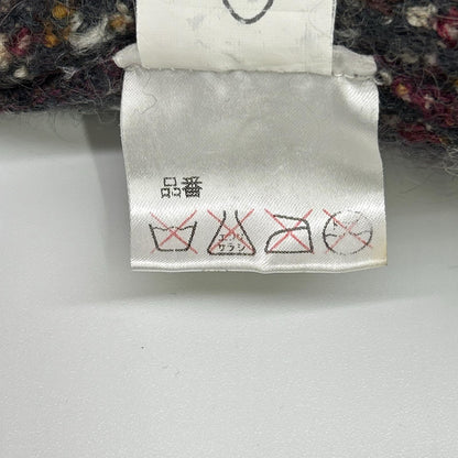 MISSONI 米索尼 棕色系 多色 羊毛马海毛混纺 带毛领 无领 针织外套 大衣