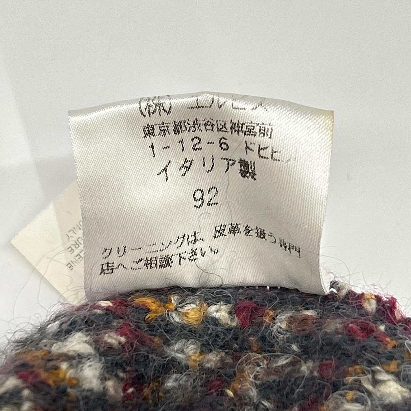 MISSONI 米索尼 棕色系 多色 羊毛马海毛混纺 带毛领 无领 针织外套 大衣