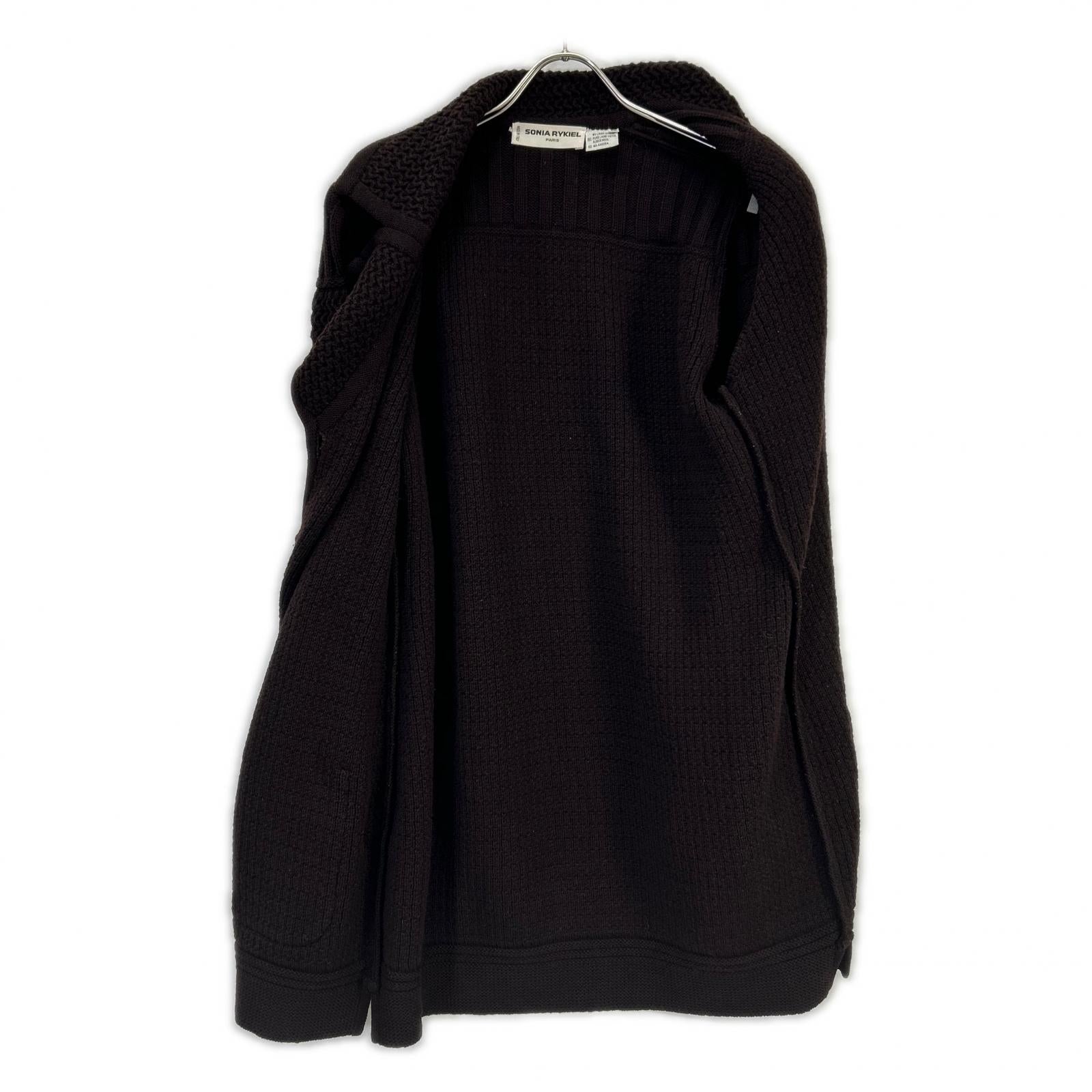 SONIARYKIEL ソニアリキエル ブラウン ラナ アンゴラウール ローゲージニットジャケット コート コート
