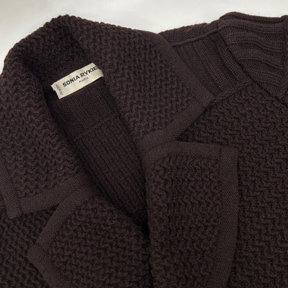 SONIARYKIEL ソニアリキエル ブラウン ラナ アンゴラウール ローゲージニットジャケット コート コート