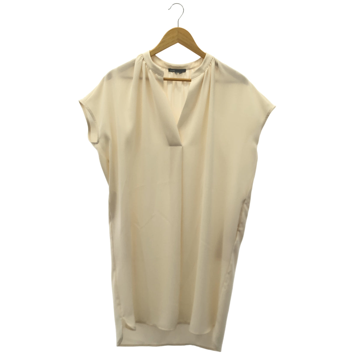 【SALE】 VINCE ヴィンス アイボリー V268150357 ノースリーブ Vネック ブラウスワンピース ワンピース