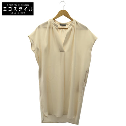 【SALE】 VINCE ヴィンス アイボリー V268150357 ノースリーブ Vネック ブラウスワンピース ワンピース