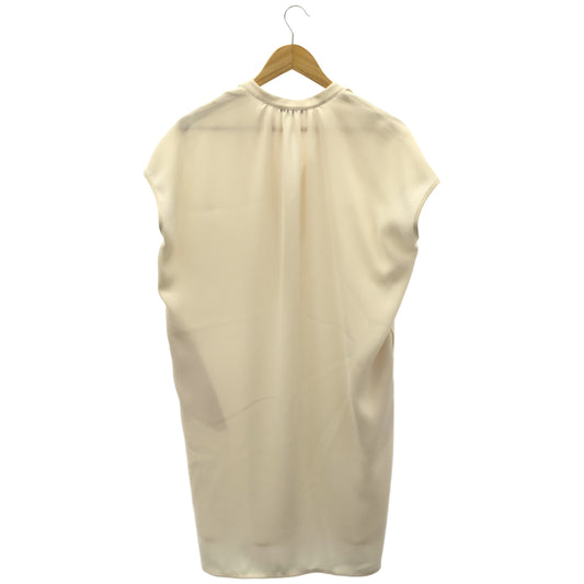 VINCE ivory V268150357 sleeveless V-neck blouse dress