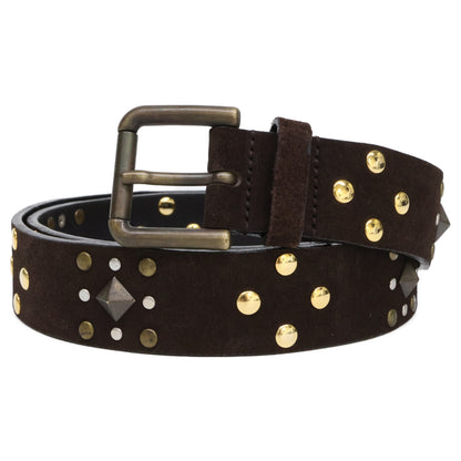 DOLCE&GABBANA ドルチェアンドガッバーナ ロックスタッズ スエード ベルト