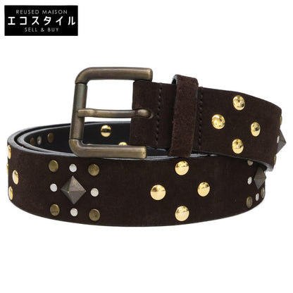 DOLCE&GABBANA ドルチェアンドガッバーナ ロックスタッズ スエード ベルト