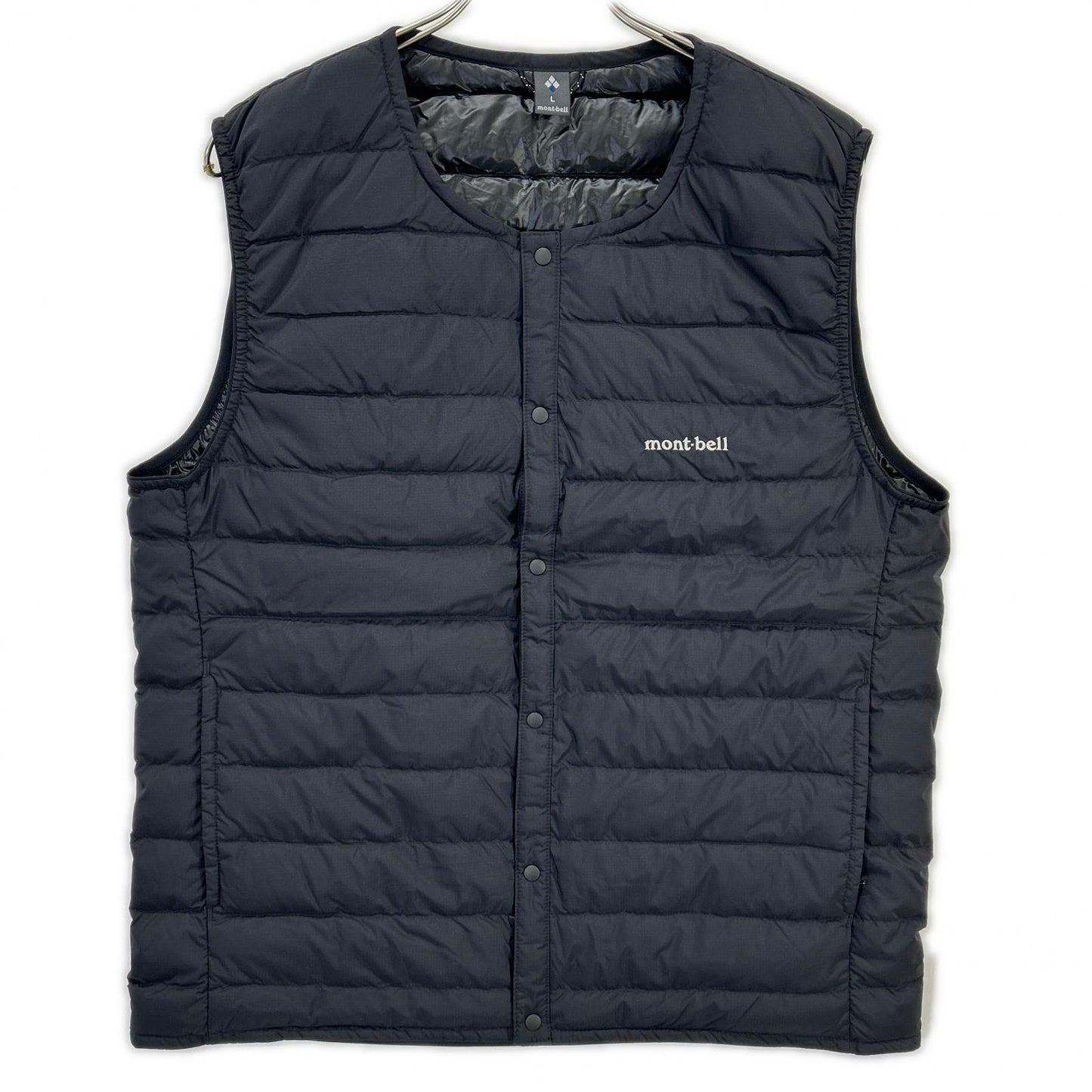 mont-bell モンベル 1101670 ブラック スペリオダウン ラウンドネックベスト Men's ベスト