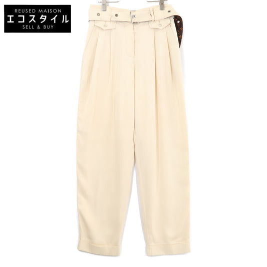 LOUIS VUITTON ルイヴィトン 【国内正規】RW211B AN1 FKPO67 ベルト付 2タック入り パンツ ボトムス