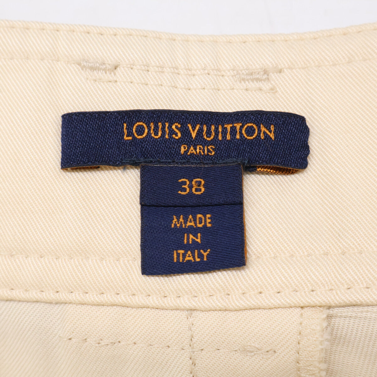 LOUIS VUITTON ルイヴィトン 【国内正規】RW211B AN1 FKPO67 ベルト付 2タック入り パンツ ボトムス