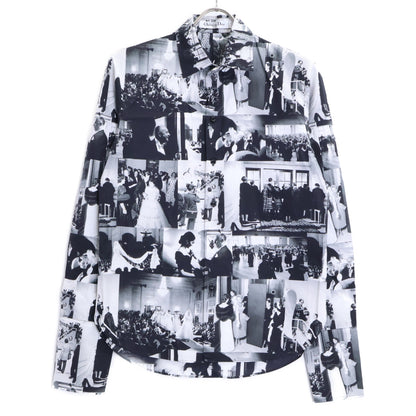 Christian Dior クリスチャンディオール 【美品/国内正規/25年製】511B28A3A14 ムッシュディオールパッチワークモチーフ 長袖シャツ トップス