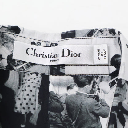 Christian Dior クリスチャンディオール 【美品/国内正規/25年製】511B28A3A14 ムッシュディオールパッチワークモチーフ 長袖シャツ トップス