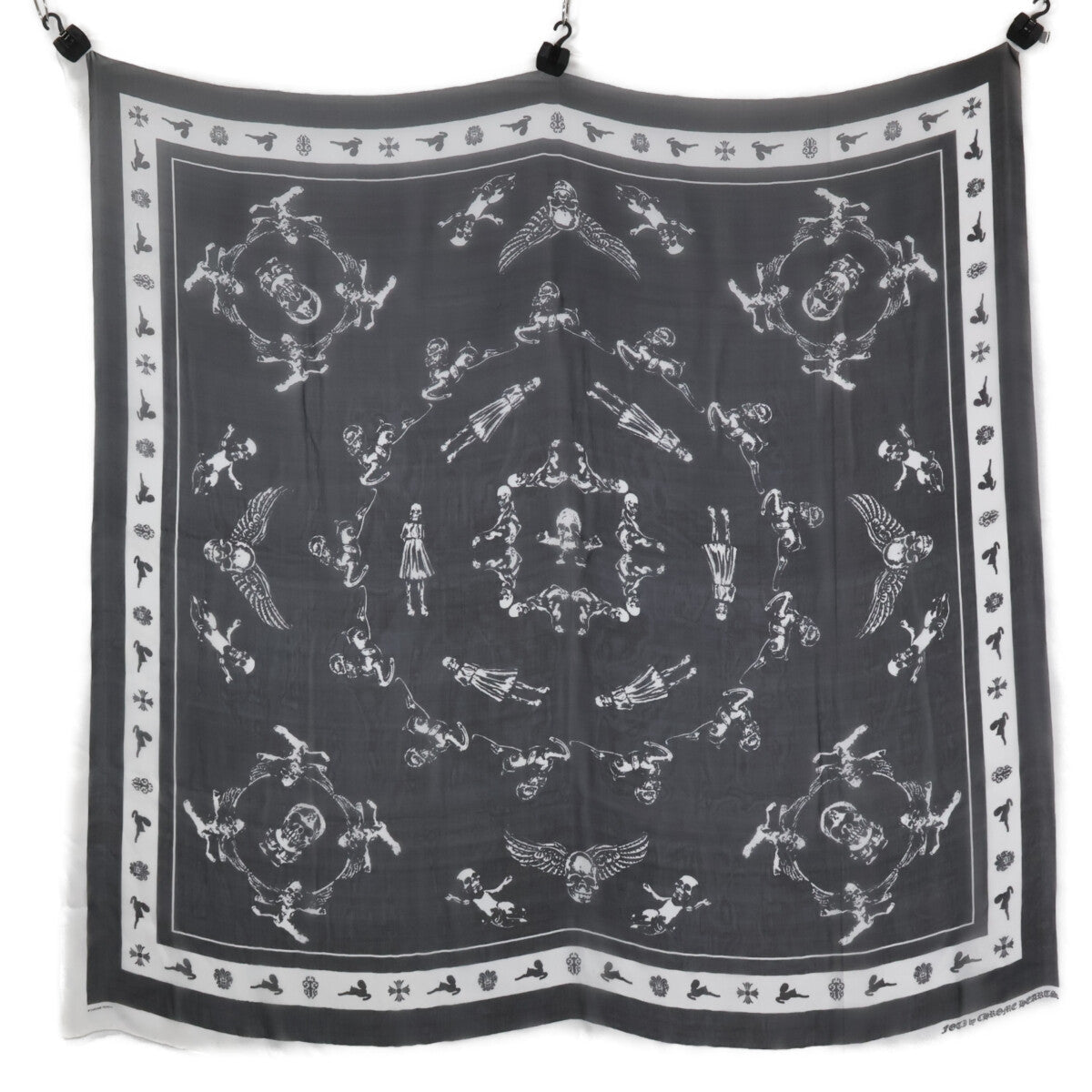 Chrome Hearts クロムハーツ by FOTI フォティ スカル シルク スカーフ