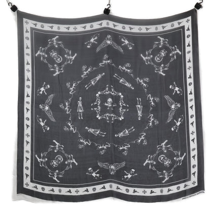 Chrome Hearts クロムハーツ by FOTI フォティ スカル シルク スカーフ