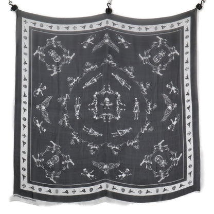 Chrome Hearts クロムハーツ by FOTI フォティ スカル シルク スカーフ
