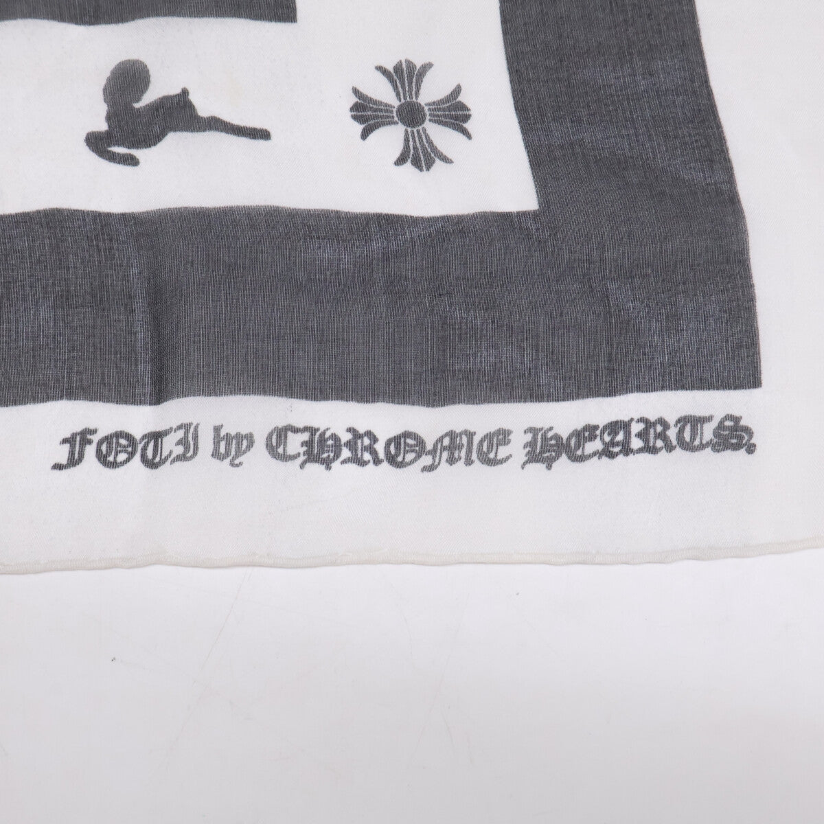 Chrome Hearts クロムハーツ by FOTI フォティ スカル シルク スカーフ