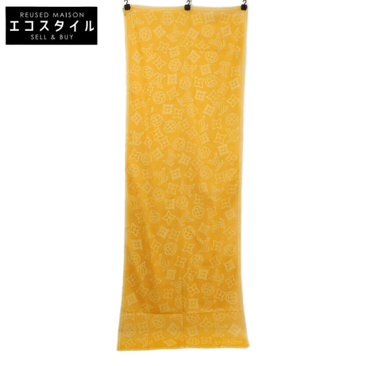 LOUIS VUITTON ルイヴィトン Like New/Authentic Domestic Ipanema Monogram Cotton Scarf